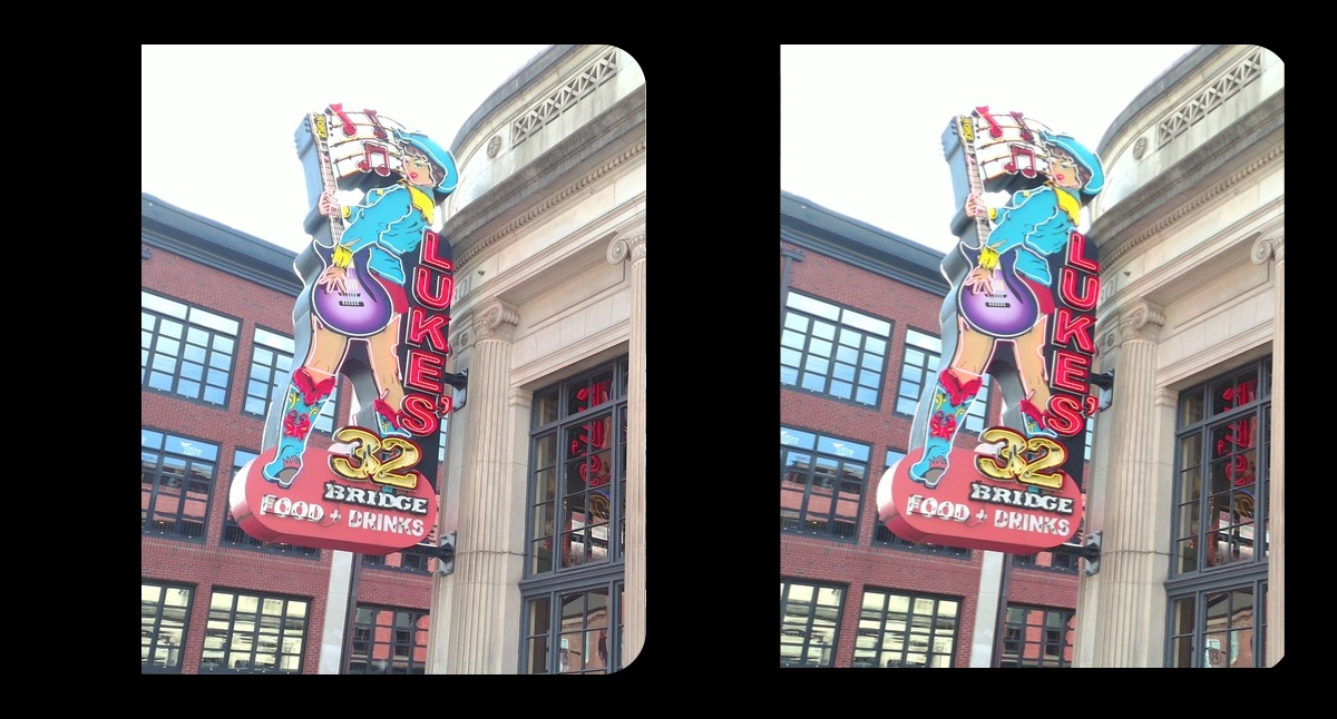 Luke sign, stereo pair
