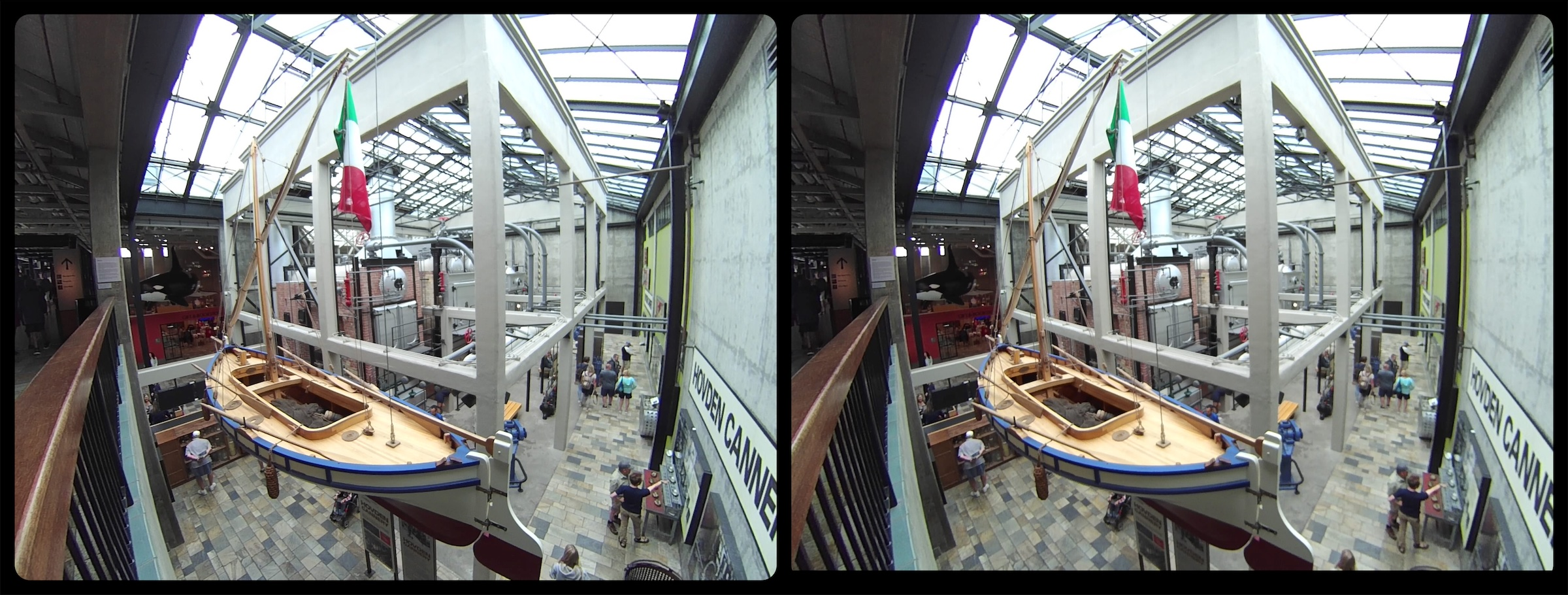 San Francisco aquarium, stereo pair