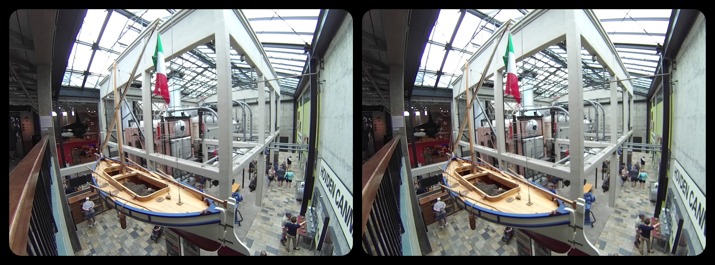 San Francisco aquarium, stereo pair